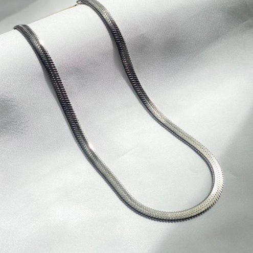 Flat snake halskæde - Stor
