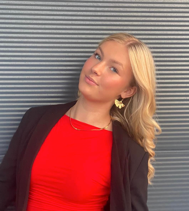 Blad ørering - Guld