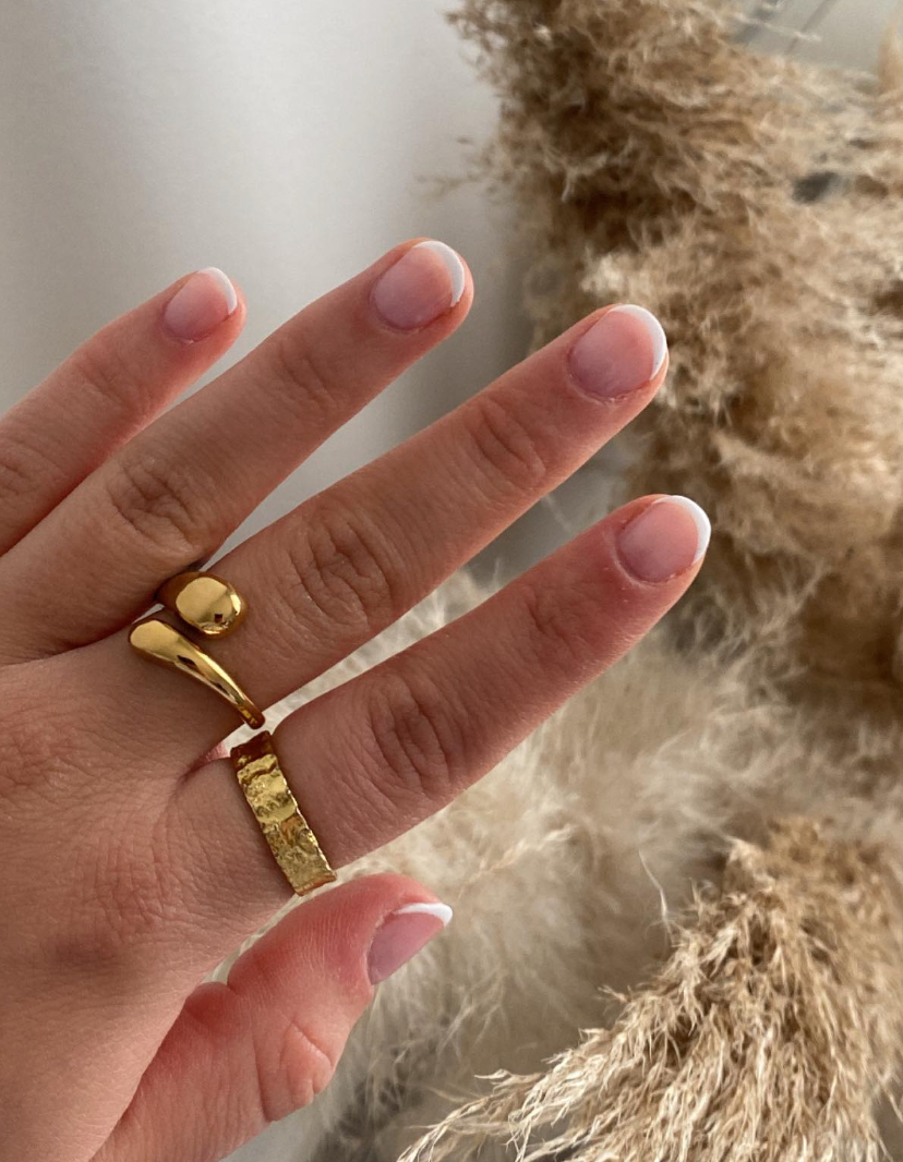 Dråbe ring guld