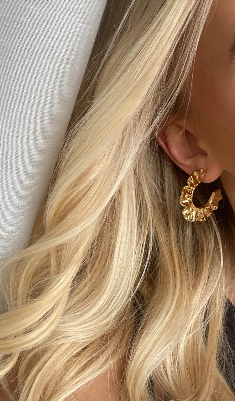 Chunky guld hoops