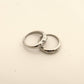 Dome krystal ring sølv - medium