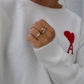 Krystal dråbe ring