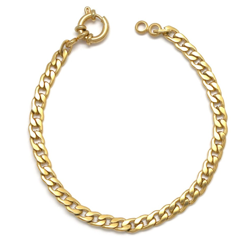 Panzer armbånd guld - Med detaljeret lås